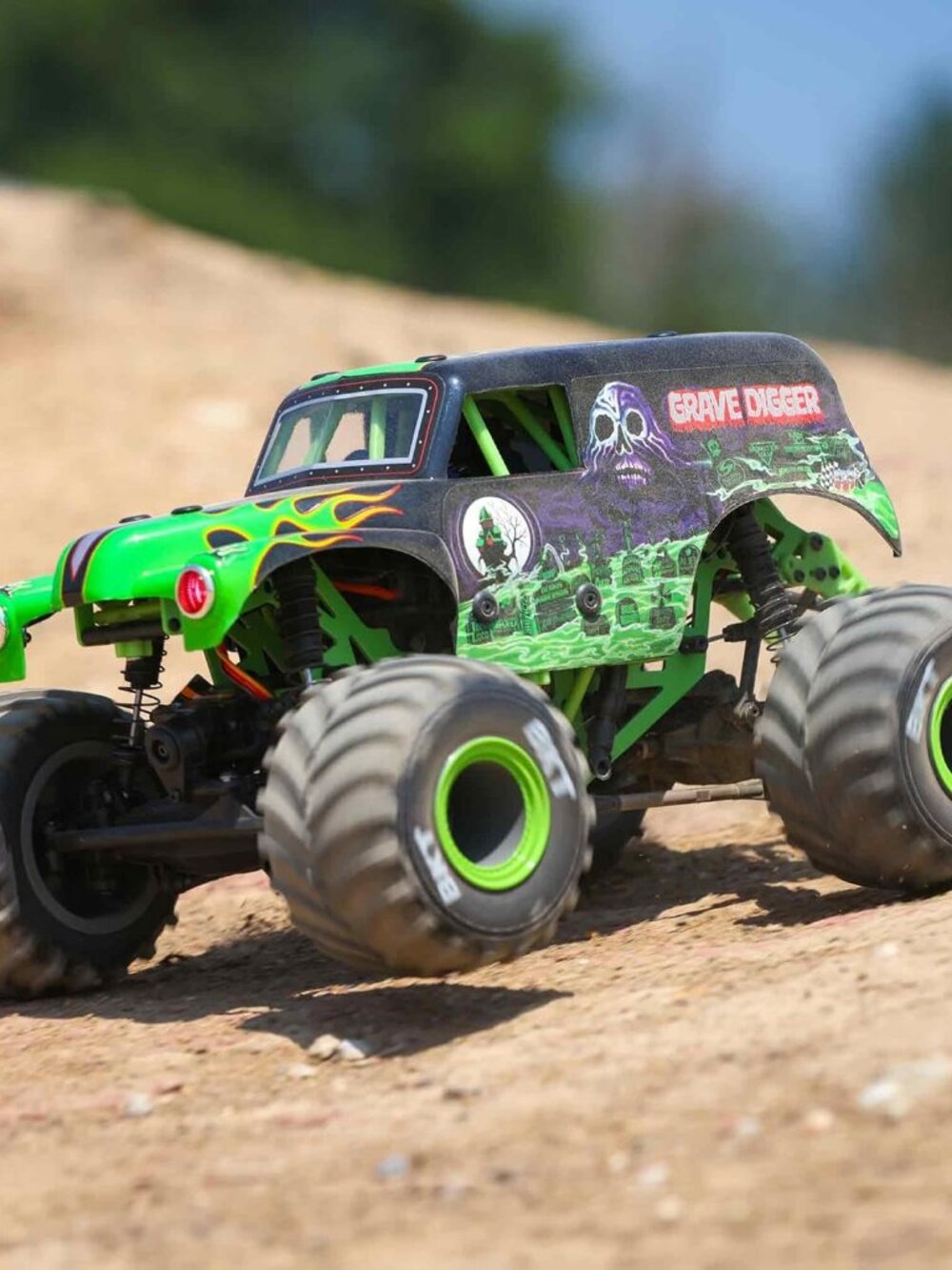 1/18 Mini LMT Grave Digger 2S 4X4 RTR Brushed Monster Truck Battery & Charger In - Picture 6 of 10